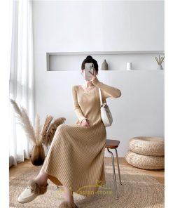 ニットワンピース | ワンピース 秋 秋服 レディース ニット ロングワンピース ロング 長袖 冬 冬服 Aライン 着痩せ 大人上品 お出かけ デート エレガント 送料無料 20代30代40代