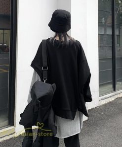 パーカー | 不規則 トップス レディース 2021新作 ワイドプルオーバー フードなし Tシャツ 長袖 インナー 日常感 着回し ゆったり 単品売り カジュアル