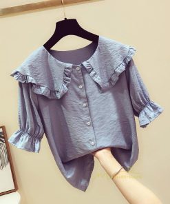 シャツ・ブラウス | ブラウス シャツ レディース スクエアネック 半袖 可愛い ブラウス 着痩せ 半袖トップス ベルスリーブ きれいめ 通勤 デイリーコーデ 韓国ファッション