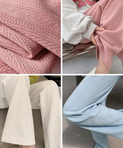 ワイドパンツ | レディース韓国ニットパンツ