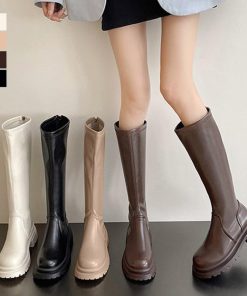 ニーハイブーツ | ロングブーツ 厚底ブーツ レディース韓国