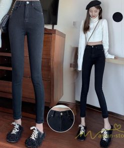 ジーンズ、デニム | デニムパンツ デニム スキニーデニム レディース ジーンズ レディースファッション  春 ハイウエスト 夏 ボトムス デニムズボン ストレッチ効く