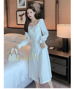 マキシ | ワンピース レディース きれいめ フォーマルワンピース 結婚式 ロングワンピース ドレス 長袖 パーティードレス 入学式 Aラインワンピース 20代30代40代 上品