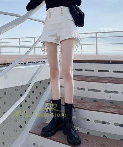 ショートパンツ | ゆったり Aライン デニム デニムパンツ ショートデニム ショーパン 短パン ショート丈 膝上 カジュアル 通勤通学 上品 20代30代40代 お出かけ