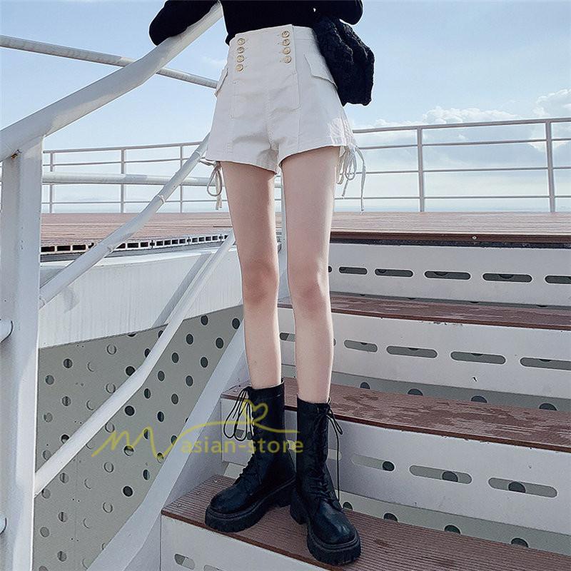 ショートパンツ | ゆったり Aライン デニム デニムパンツ ショートデニム ショーパン 短パン ショート丈 膝上 カジュアル 通勤通学 上品 20代30代40代 お出かけ