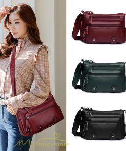 女性用バッグ | ショルダーバッグ レディース 斜めがけ カジュアル 多機能 バッグ 収納力アップ 防水 合皮バッグ シンプル 大人っぽ おしゃれ かわいい 軽量 肩掛け PUレザー