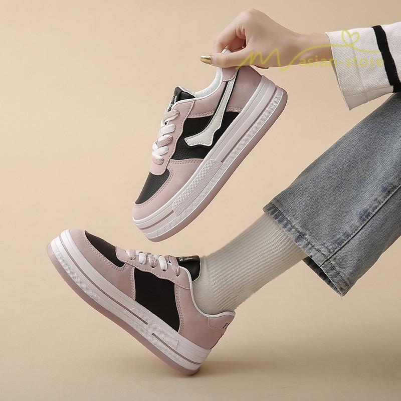 スニーカー | 厚底レディース 4cmヒール 靴 軽量 歩きやすい 疲れにくい 美脚 ナースシューズ 疲れない 25cm ウォーキングシューズ おしゃれ