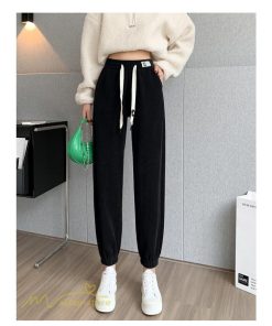 チノ・テーパード・ジョガー・スキニーパン | パンツ テーパードパンツ レディース 秋 冬 ロング丈 おしゃれ 着痩せ ウエストゴム 通勤 通学 スウェットパンツ ボトムス 韓国風 ロングパンツ 秋冬コーデ