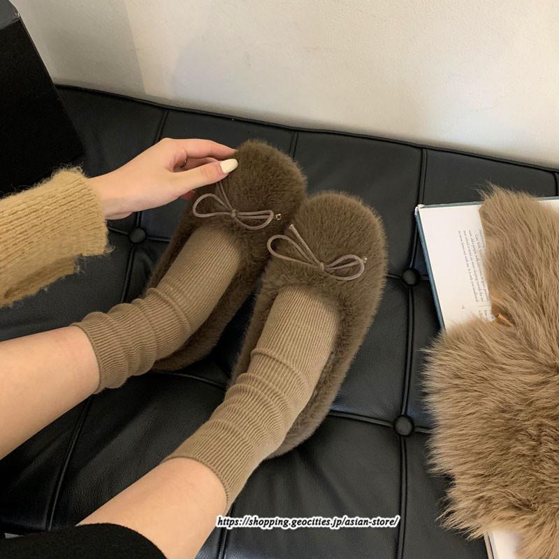 ローファー | モカシン パンプス レディース 高品質 痛くない フラット スリッポン ボア ファー フラット おしゃれ 秋 痛くない ふわふわ 柔らかい 歩きやすい 冬