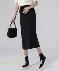 スカート | マタニティ妊婦妊娠タイト産前産後 マタニティウエア 春 夏 ひざ下丈 ゆったり カジュアル マタニティ ウエスト調整 妊婦服 無地