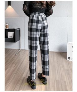 チノ・テーパード・ジョガー・スキニーパン | テーパードパンツ パンツ レディース ボトムス 美脚 楽ちん 体型カバー チェック柄 ハイウエスト お出掛け 20代 着痩せ 10代 30代 2022年新作 40代