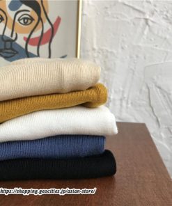 ニット・セーター | カットソー ニット レディース リブニット 長袖 秋冬 春 トップス スリム ストレッチ インナー 無地 長袖ニット 着痩せ 長袖カットソー 通学通勤 プルオーバー