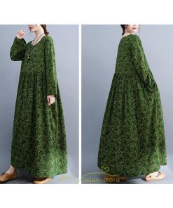 マキシ | ロングワンピース 大きいサイズ レディース  緑 灰色 細見え 着痩せ 美シルエット セクシー 女子力 トレンド 女子 大人 体型カバー 海外セレブ ぽっちゃり 花柄