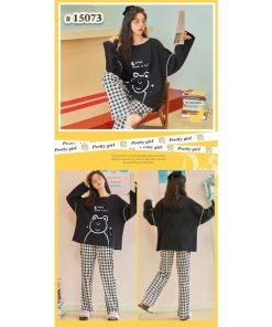 パジャマ　ルームウェア | ルームウェア パジャマ レディース 長袖 春秋 長袖 長ズボン 上下セット セットアップ 寝巻き 部屋着 ナイトウェア ズボン Tシャツ かわいい ボトムス 柔らかい