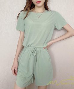 パジャマ ルームウェア | パジャマ レディース 夏 半袖 ルームウェア 涼しい 部屋着 ナイトウェア 寝間着 柔らかく軽い薄手の快適Tシャツパジャマ 薄手パジャマ 部屋着 上下セット