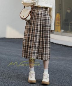 スカート | レディース プリーツマキシロング丈 ロングウエストゴム 大人 20代 30代 40代 OL カジュアル チェック柄 ママ 通勤通学 母