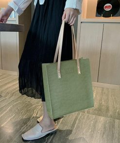 ハンドバッグ | クロコ 2way スクエアバッグ 肩かけバッグ 縦型 レディース 型押し レザーバッグ 手提げバッグ トートバッグ 縦長 A4