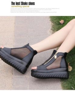 サンダル | オープントゥ ブーツレディース 歩きやすい 厚底疲れない