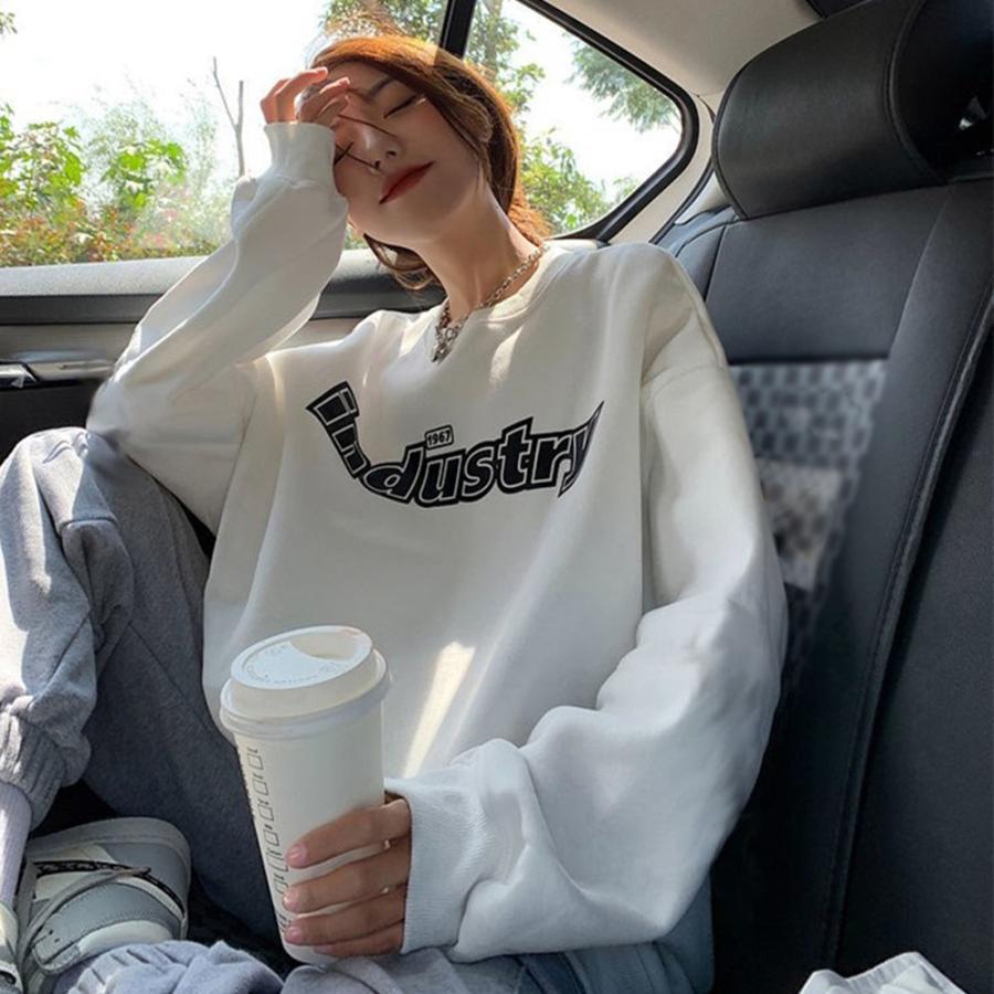 Tシャツ・カットソー | 裏起毛スウェット トレーナー レディース