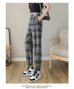 チノ・テーパード・ジョガー・スキニーパン | ジョガーパンツ レディース パンツ スウェット ジャージ ストレッチ ズボン スポーツ トレーニング チェック柄 高見え 細見え 秋 夏 冬 運動 春
