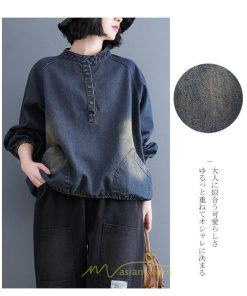 パーカー | デニム デニムレディース プルオーバー フード トレーナー チュニック ワンピース マタニティ 秋 冬 デニムワンピース 大きいサイズ