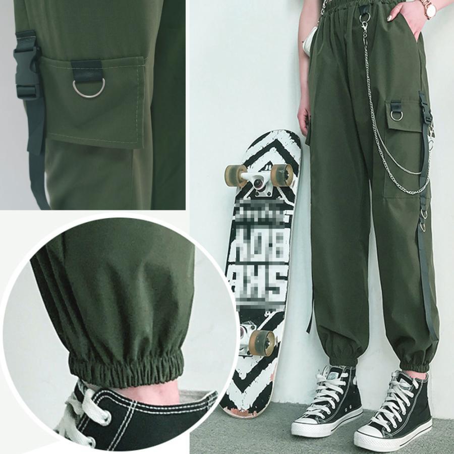 サルエルパンツ | カーゴパンツ チェーン付き ボトムス
