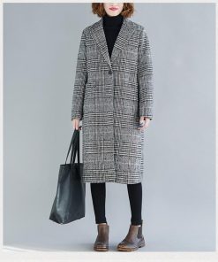 チェスターコート | タイムセール即日発送グレンチェックロングレディースアウターコート ロングコート チェック 千鳥柄 フォマール 厚手 2020 中綿 S~XXL