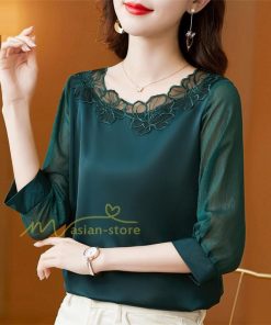 ｔシャツ・カットソー | Ｔシャツ レディース きれいめ 40代 春夏 上品 半袖Tシャツ ブラウス 20代30代40代50代 シフォンシャツ ママ カジュアル 人気 着痩せ お出かけ 上品 フェミニン