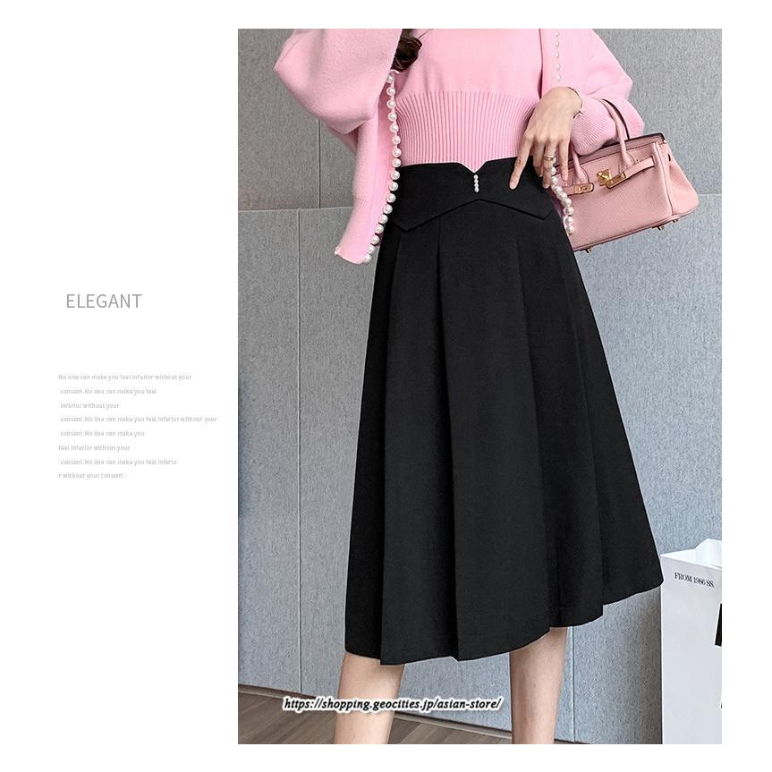 スカート | 膝丈 ひざ丈 秋冬新作 ミモレ丈 Aライン キレイめ 着痩せ 2022新作 通勤 通学 20代 30代 50代 秋服A 大人フェミニン 40代 ナチュラル