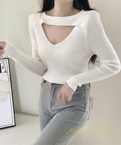 ｔシャツ・カットソー | リブカットソー レディース 秋 秋服 トップス 長袖 ロングスリーブ リブ カットソー 綿混 秋コーデ インナー タイト 伸縮性 ニットソー ショート丈 スリム