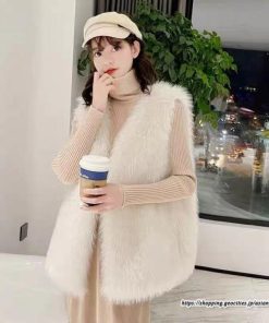 ベスト | ボリュームフェイクファーファー毛皮レディース 冬 フェイクファー 毛皮コート アウター ノースリーブ ふわふわ 秋冬 前開き ジレ