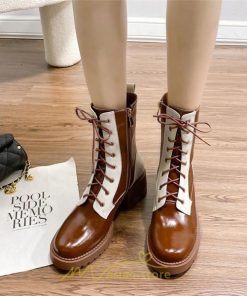 ショートブーツ | ブーツ レディース 編み上げブーツ 編み上げ ミドルブーツ 春 疲れない 靴  厚底 春ブーツ ブラウン ショート 緩め 二次会 パーティー 旅行 通勤 黒 歩きやすい