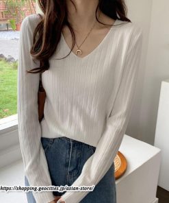 ニット・セーター | カットソー ニット レディース リブニット 長袖 秋冬 春 トップス スリム ストレッチ インナー 無地 着痩せ プルオーバー 長袖カットソー 長袖ニット 通学通勤