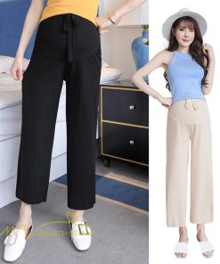 パンツ レギンス | ワイドパンツ マタニティ パンツ レディース サマー 9分丈 夏 新作 無地 ゆったり ガウチョパンツ 体型カバー マタニティパンツ マタニティウェア 大きいサイズ