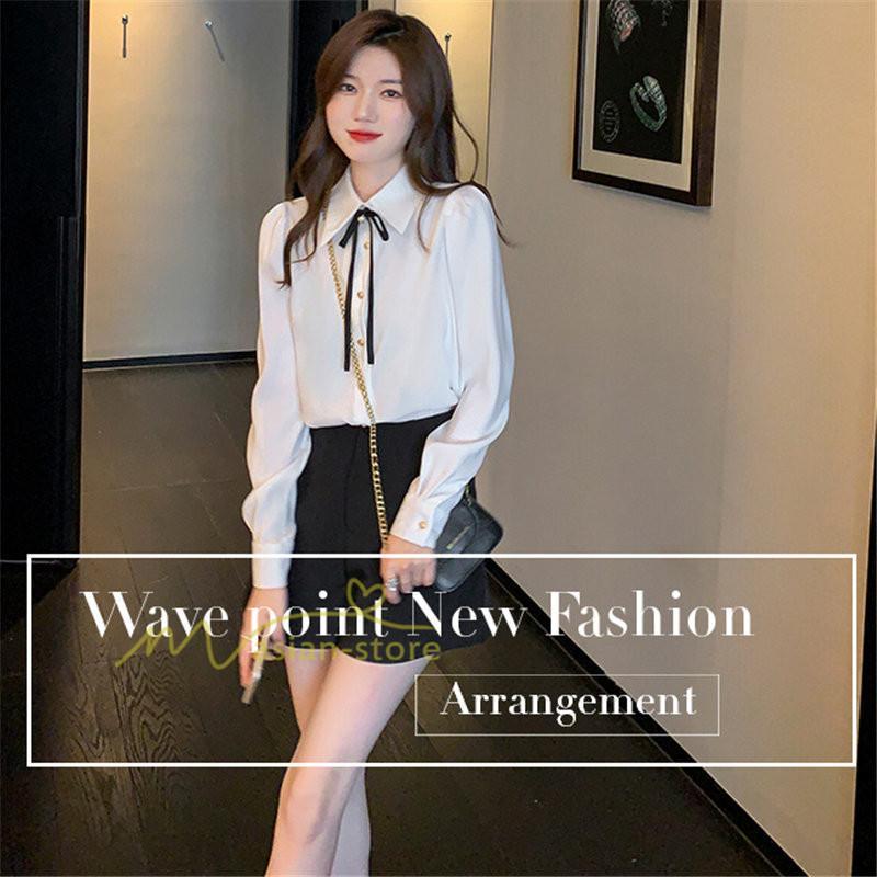 シャツ・ブラウス | ブラウス レディース きれいめ 40代 春夏秋新作 オシャレブラウス リボンネック 長袖トップス 大人 通勤OL 韓国ファッション ゆったり 50代 通学 シャツ30代