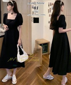 マキシ | ワンピース レディース 40代 膝丈ワンピース 春夏 半袖 黒ワンピース 通勤OL オシャレ結婚式ドレス きれいめ 上品 お出かけ 着痩せ 上品 Aライン カジュアル