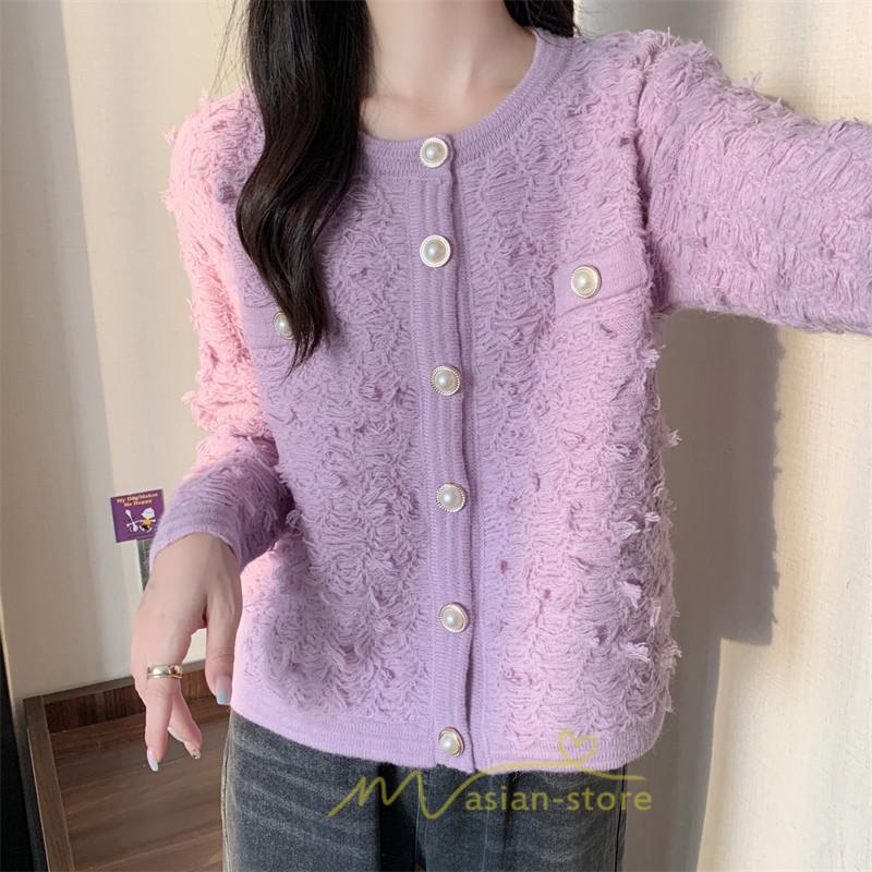 カーディガン | 2022秋冬ニットアウター レディース ニットニット セーター 長袖 羽織り フロントボタン 可愛い トップス 20代40代 通学通勤