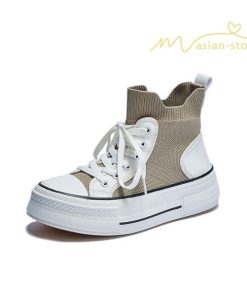 スニーカー | 厚底レディース ハイカット 4cmヒール 靴 軽量 歩きやすい 疲れにくい 美脚 ウォーキングシューズ ショートブーツ ナースシューズ