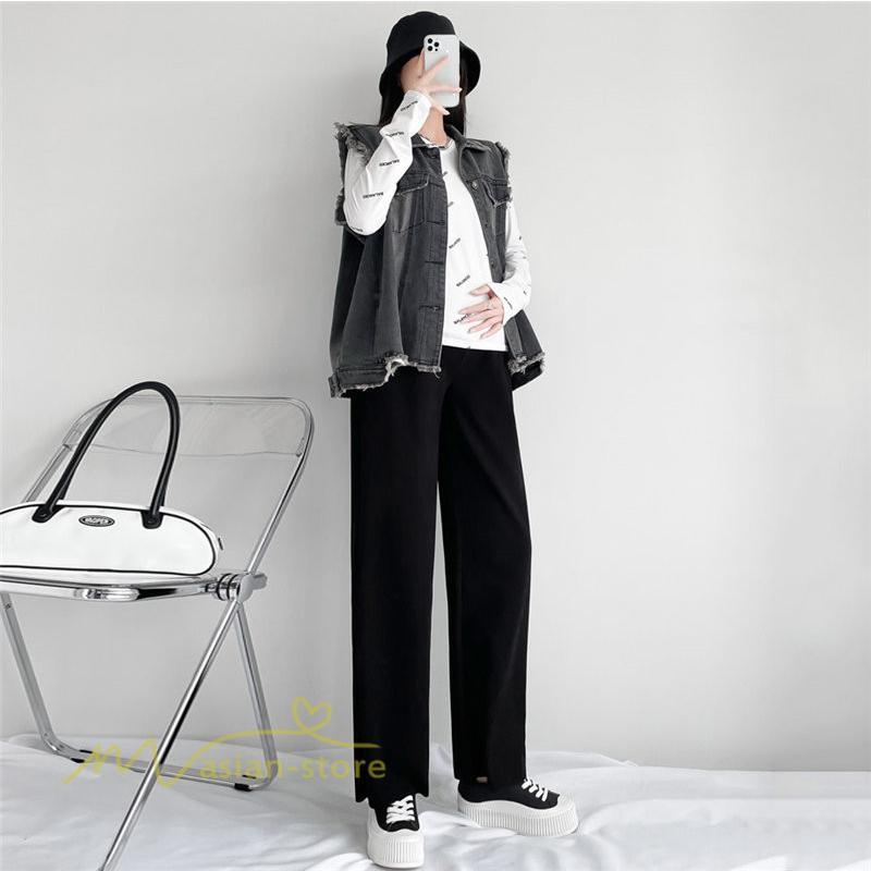 パンツ レギンス | マタニティパンツ レディース ボトムス 無地 きれいめ ママ サマー 大きいサイズ ローウエスト ワイドパンツ 体型カバー お出かけ 春 上品 マタニティウェア 秋