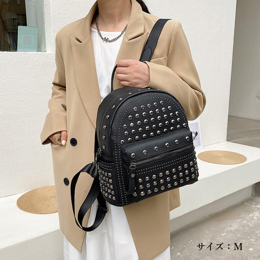 リュック | スタッズ リュックサック 女子 おしゃれ