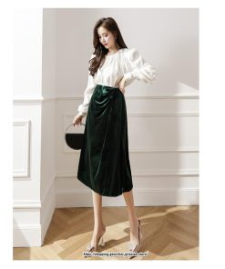 スカート | ロングレディース ロング丈 スウェット オシャレ スリット キレイめ 着痩せ 大人フェミニン 2022 新作 通勤 30代 50代 20代 通学 40代