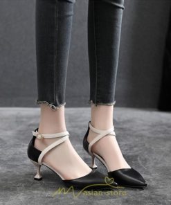 パンプス | ハイヒール ポインテッドトゥ ヒール5cm7cm8.5cm パーティー フォーマル ストラップ ピンヒール 結婚式 パーティ ベージュ 黒 ブラック 緑 グリーン