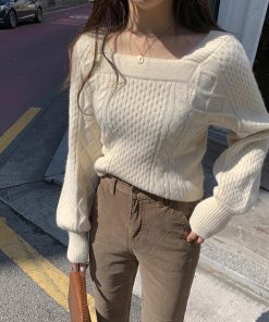 ニット・セーター | 韓国 ケーブルニット レディース 秋冬