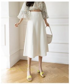 スカート | フレア無地 きれいめ 30代 40代 50代 着やせ 上品 ボトムス 春秋 夏 お洒落 通勤 エレガント 着痩せ 着回し ハイウエスト カジュアル 通学 お出かけ