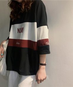 パジャマ ルームウェア | ビッグTシャツ レディーストップス ロングTシャツ ゆったりカジュアル可愛い M L XL XXL ベージュ 黒 ブルー ブラック 2020春夏ロングTシャツ