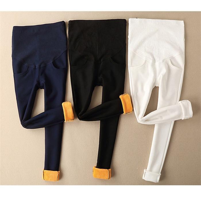 マタニティ | 短納期マタニティデニムパンツ ストレッチパンツ ロングパンツ ボアパンツ 裏起毛 保温 あたっか XXXLまで 妊婦服 調整できる ウエストゴム マタニティウェア