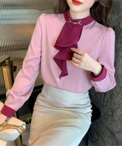 シャツ・ブラウス | ブラウス レディース 長袖 ブラウスシャツ ボウタイ フォーマル チュニック 大人 春 夏 春夏 フォーマル スーツ トップス 20代 30代 2022作 OL 高級感 母 ママ