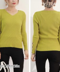 ニット・セーター | リブニットトップス レディースニットソー