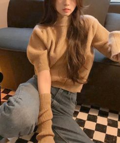 ニット・セーター | アームウォーマー ニットトップス 韓国風