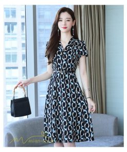 ミディアム | ワンピース レディース 着痩せ 半袖 膝丈 ミディアムワンピース ファッション ミディアムワンピース 夏 Vネック サマーワンピース 上品 日常感 大きいサイズ